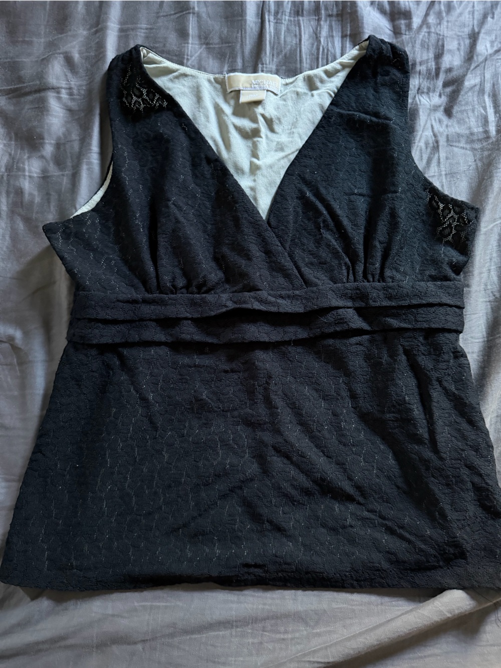 MK babydoll wrap front top size M. Grunge